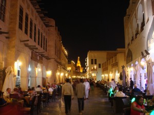 Road side restaurants at the souq